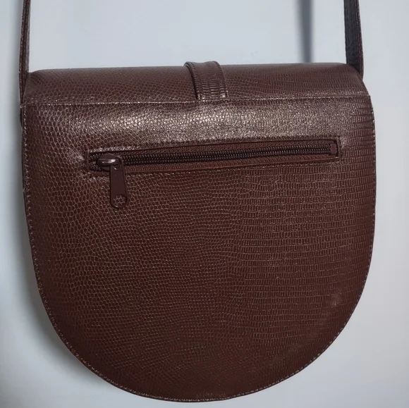Vintage Designer Guy Laroche Paris Medium Brown Shoulder Bag - Picture 5 of 12